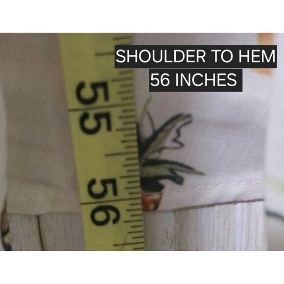 NWT Commense Beach-Themed Linen Blend Maxi Dress~Pockets~Tie-Back Design~Medium - Picture 7 of 8